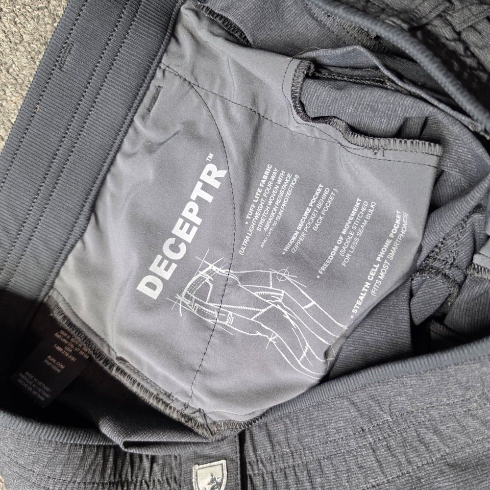 Kuhl Deceptr Pants Gray Mens 36x32 Tuff Lite Stretch Technical Hiking Trousers - Picture 6 of 9